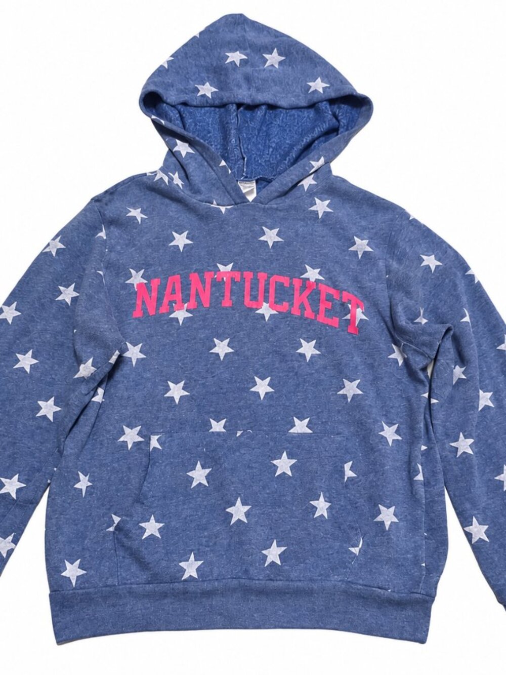 Alternative Apparel Kids Nantucket Star Print Blue Hoodie Youth S 6-8
